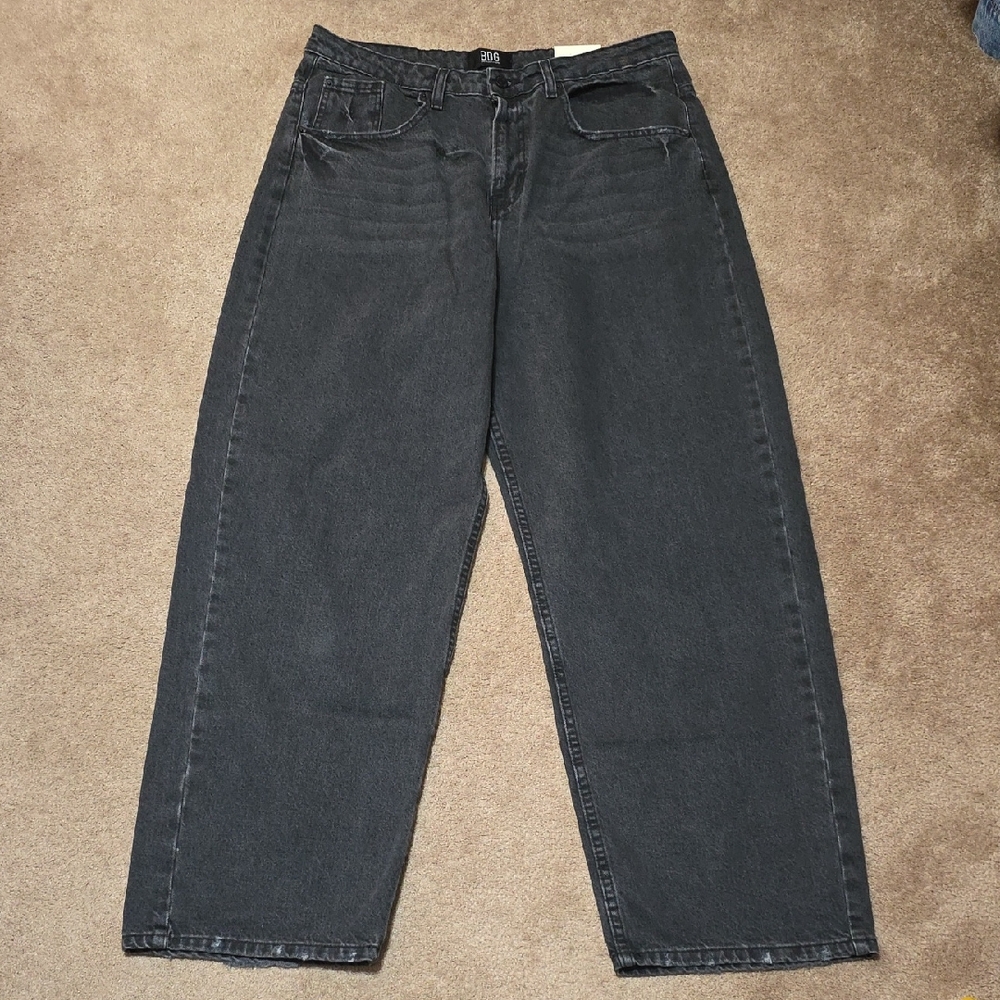 BDG Women's Relaxed Bella Baggy Black Jeans